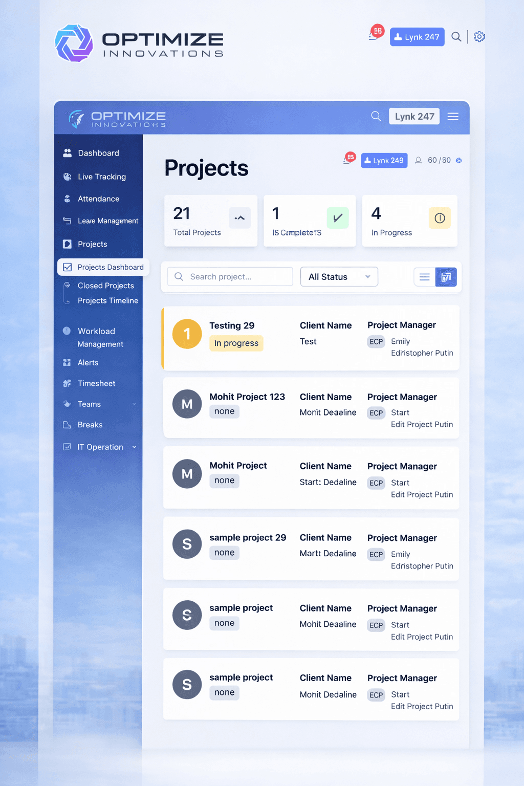 Lynk247 Feature Screenshot
