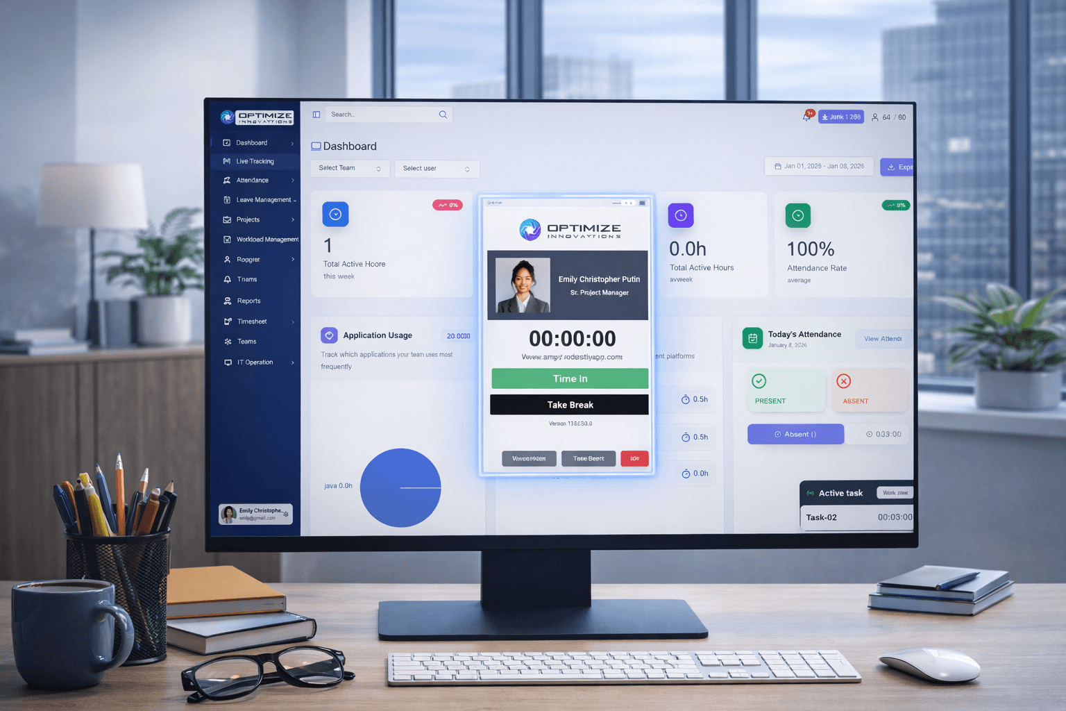 Activity tracking dashboard